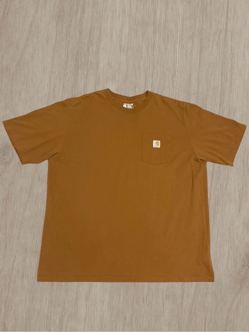 Carhartt K87 Pocket Tee Brown 2XL Loose Fit